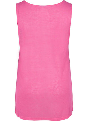Top with structure and round neckline, Shocking Pink, Packshot image number 1