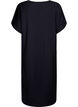 V-neck dress in viscose, Black, Packshot image number 1