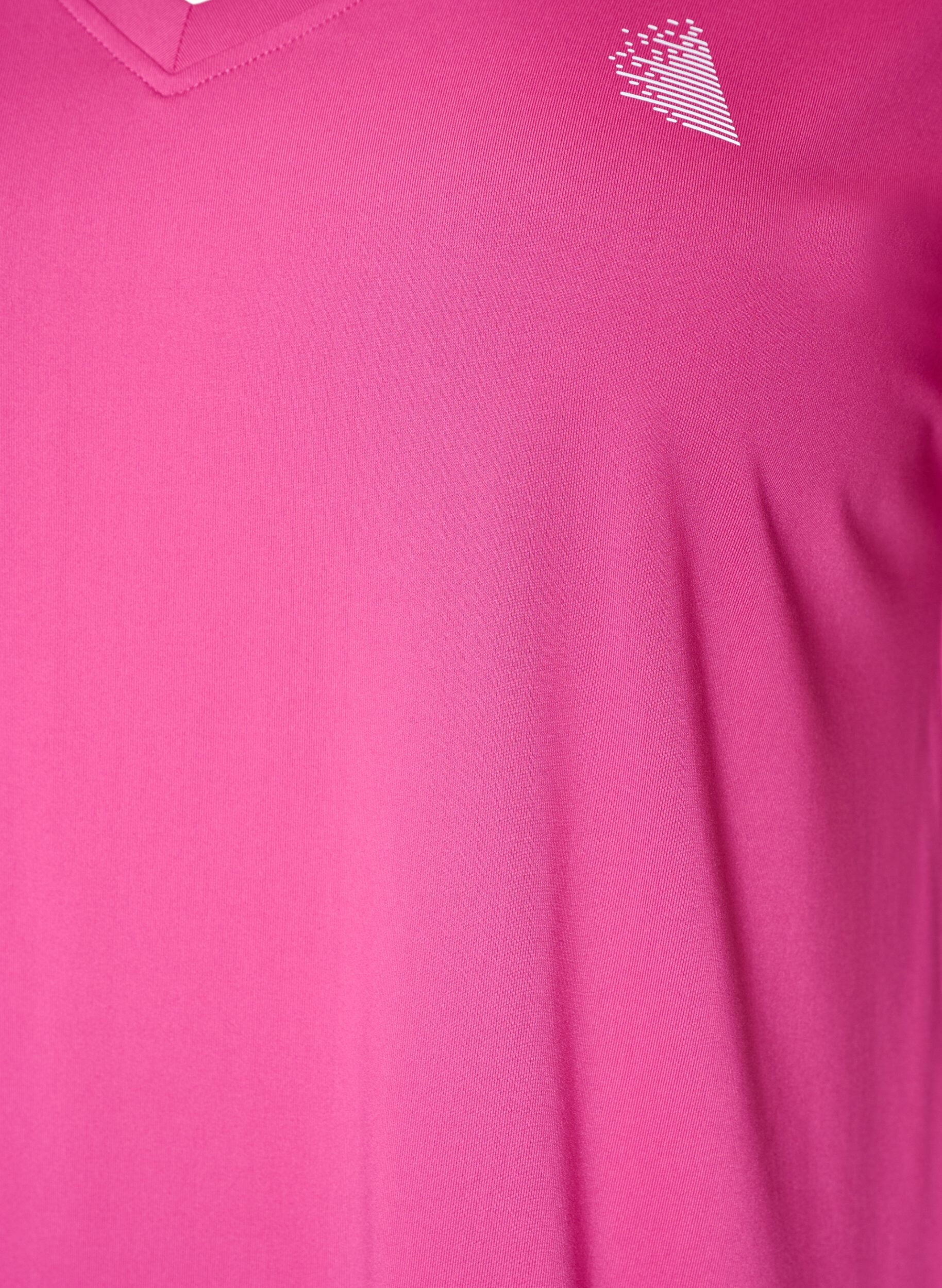 ZizzifashionLoose training t-shirt with v-neck, Pink, Packshot image number 2