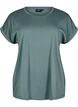 Short-sleeved cotton blend t-shirt, Green, Packshot image number 0