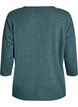 Jersey blouse with 3/4 sleeves, Green, Packshot image number 3