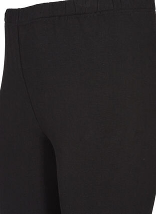 Leggings in cotton with lining, Black, Packshot image number 3