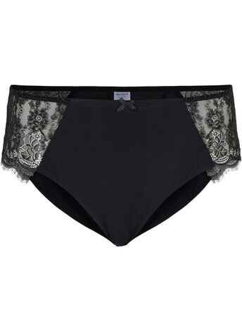 Knickers with lace and lurex