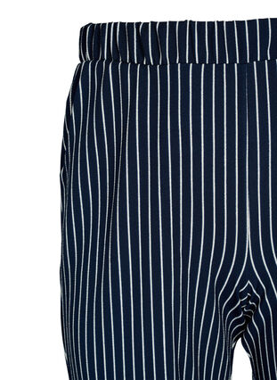 Loose trousers with 7/8 length, Navy Blazer Stripe, Packshot image number 2