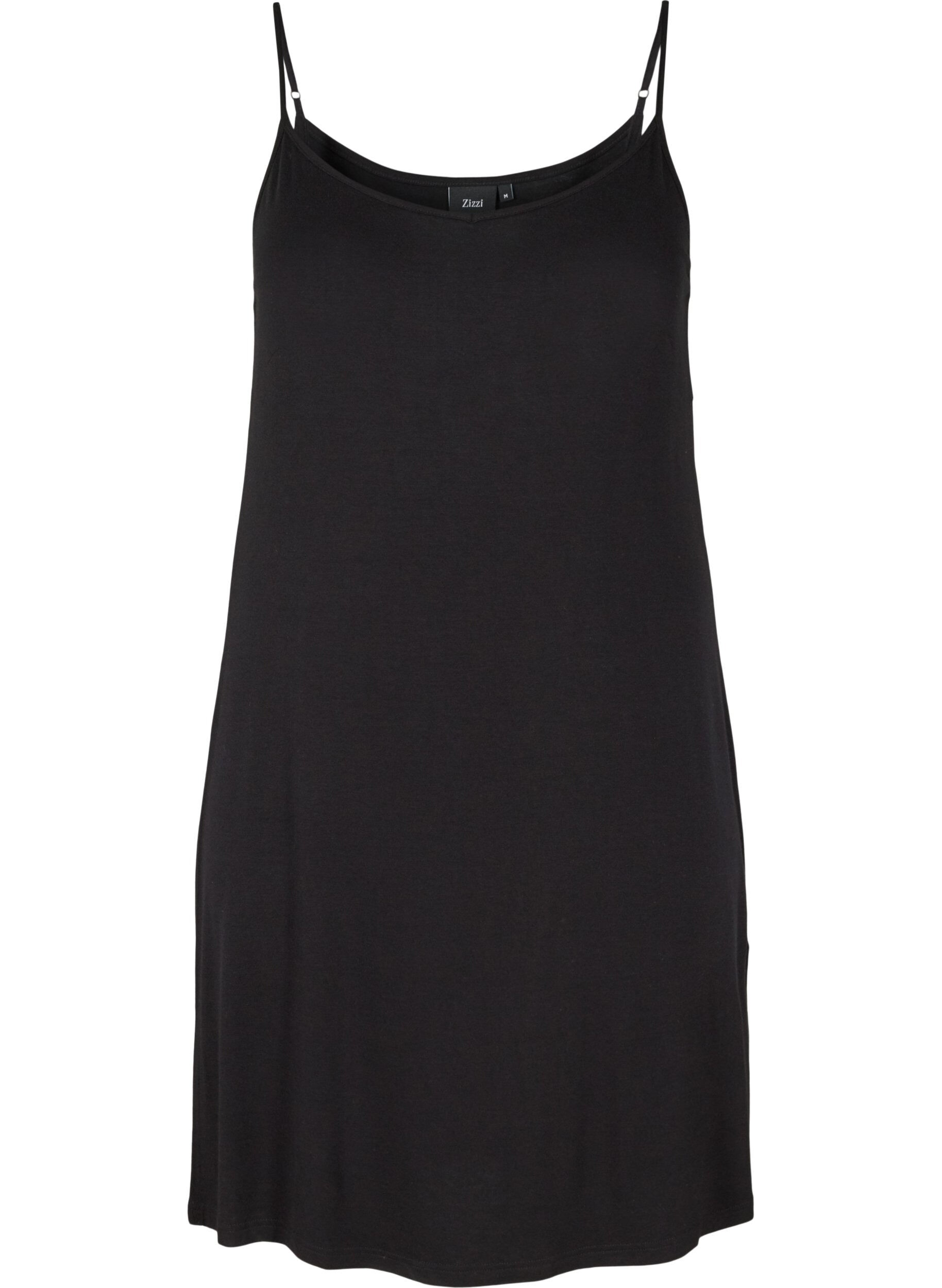 Plain-coloured slip dress in viscose
