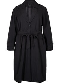 Long trench coat with belt