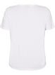 T-shirt with motif, White, Packshot image number 1