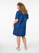 Denim dress with short sleeves and buttons, Blue, Model image number 2
