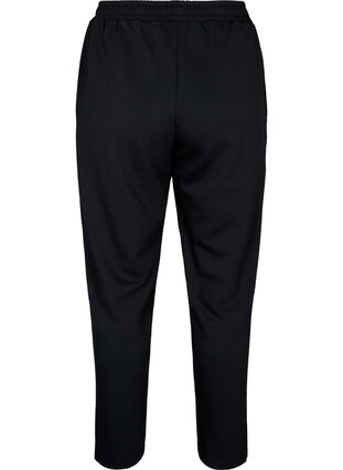 Trousers in modal mix with slit, Black, Packshot image number 1