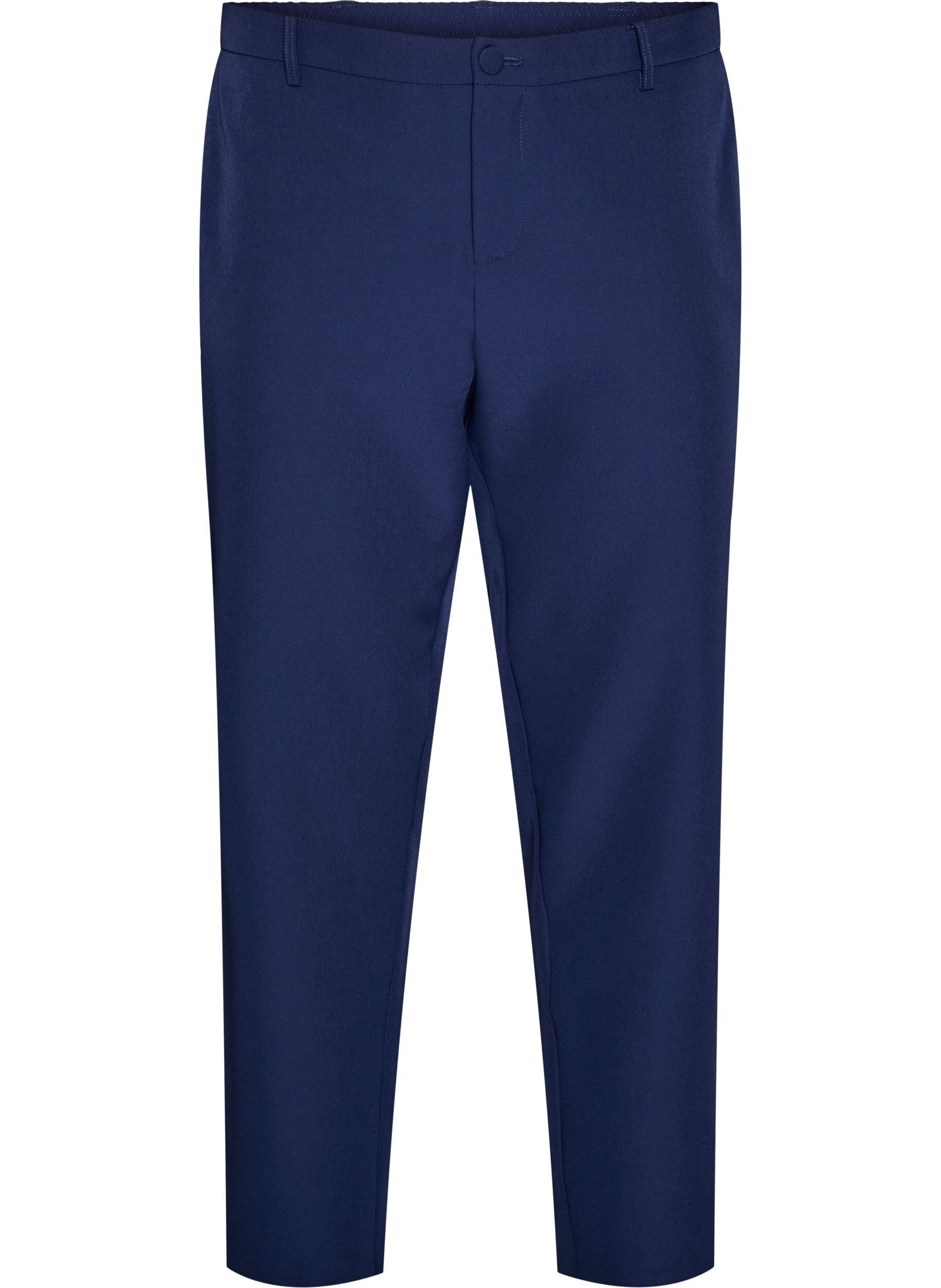 ZizzifashionTrousers with pockets and straight legs, Blue, Packshot image number 0