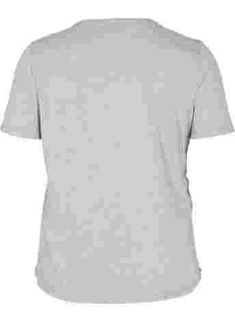 Cropped t-shirt with drawstring