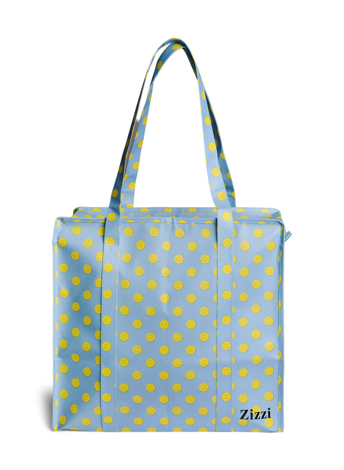 Shopping bag with zipper, Light Blue, Packshot image number 1