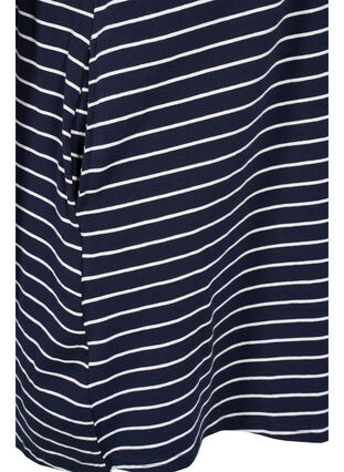 Short-sleeved cotton tunic , Blue Stripe, Packshot image number 3