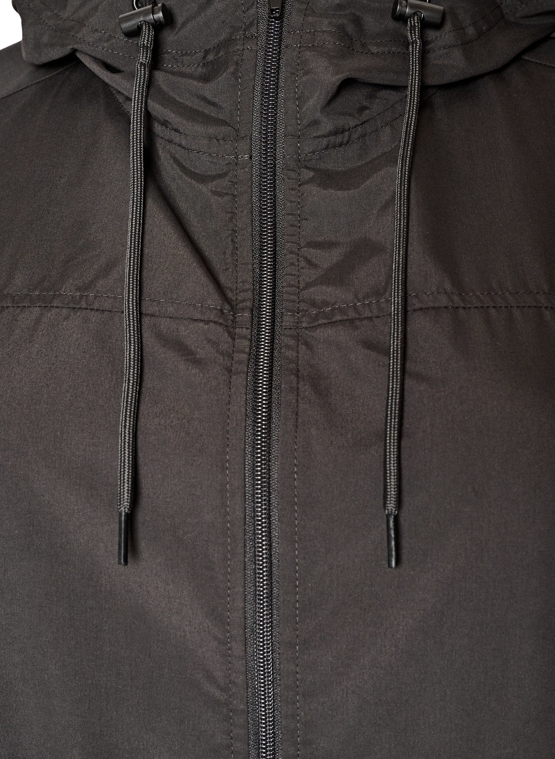 ZizzifashionLightweight parka with a hood, Black, Packshot image number 2