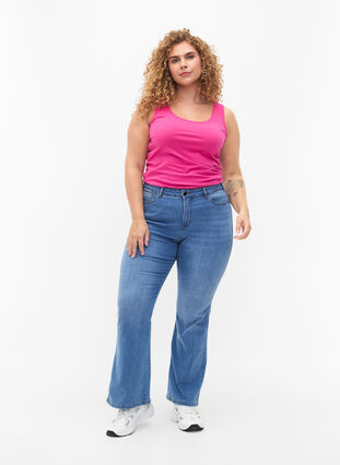 Cotton basic top, Raspberry Rose, Model image number 2