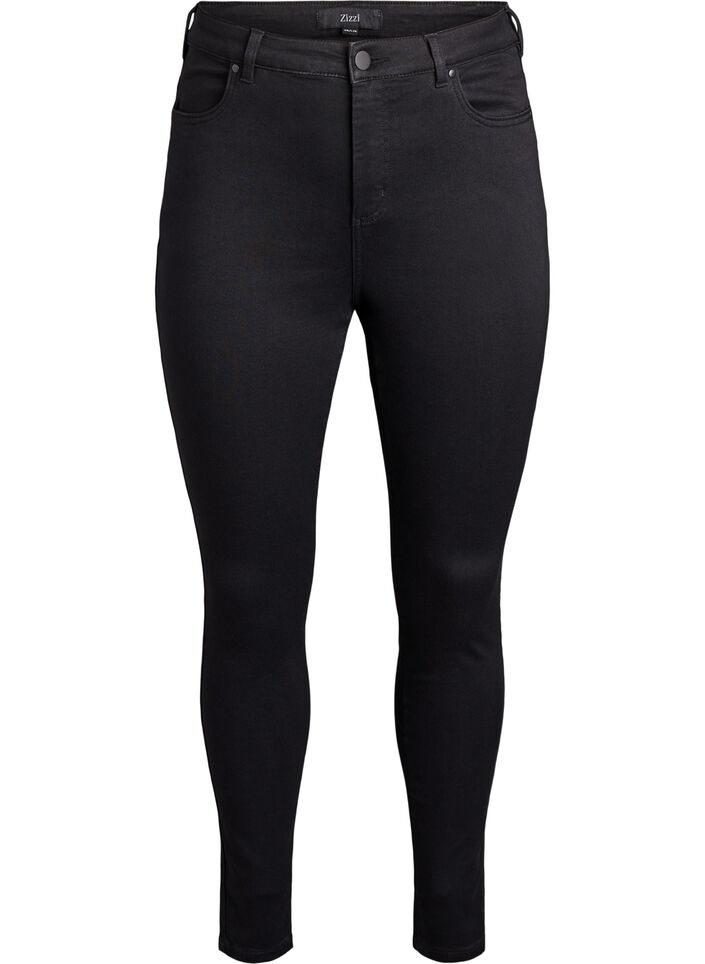 Super slim Amy jeans with high waist, Black, Packshot image number 0