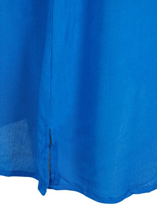 Viscose shirt dress with short sleeves, Victoria blue, Packshot image number 3