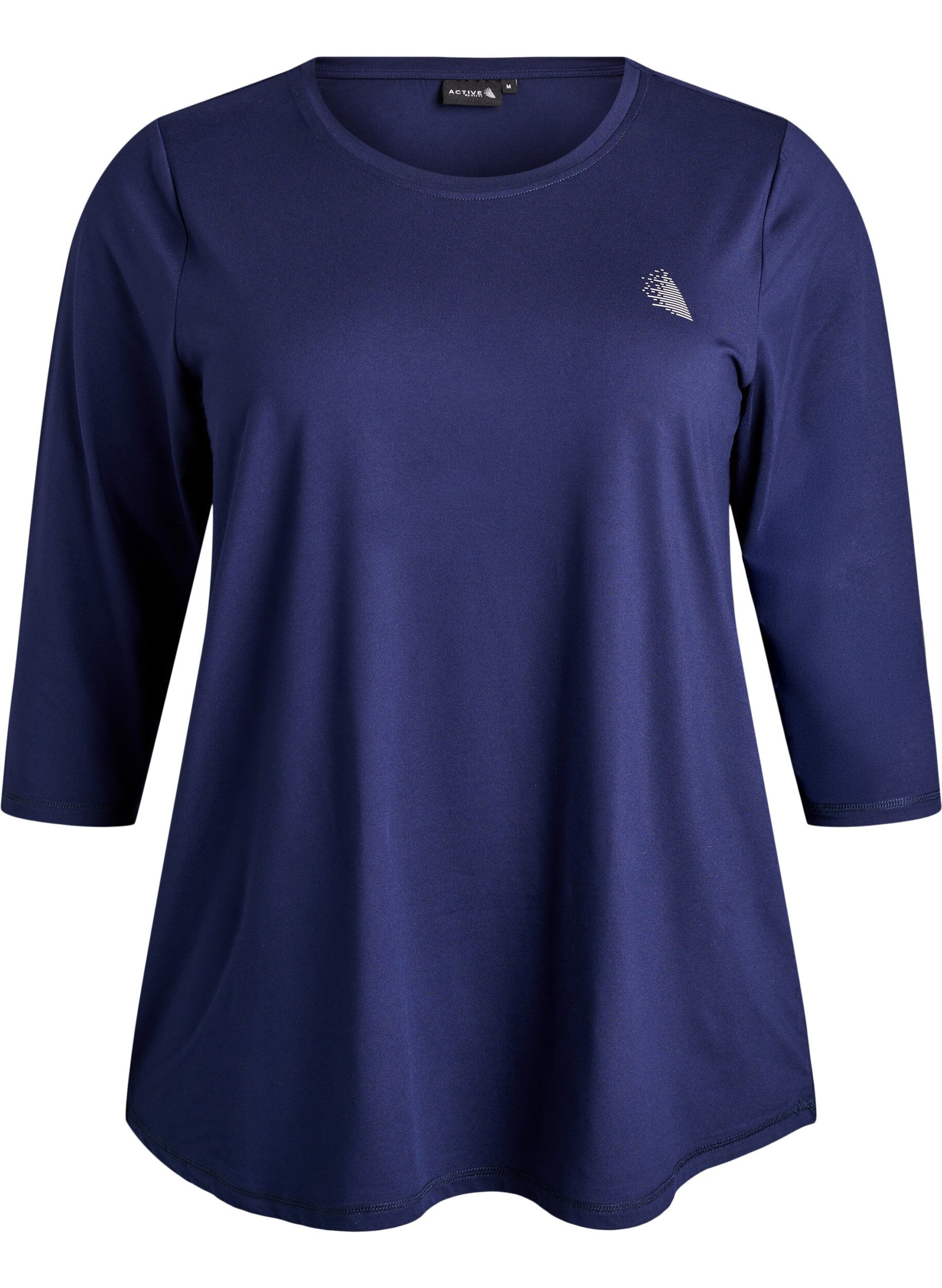 Sports top with 3/4 sleeves