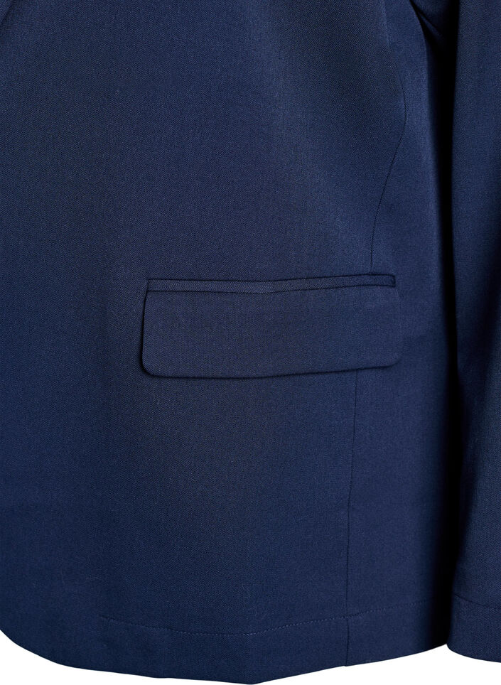 Open blazer with pockets, Blue, Packshot image number 2