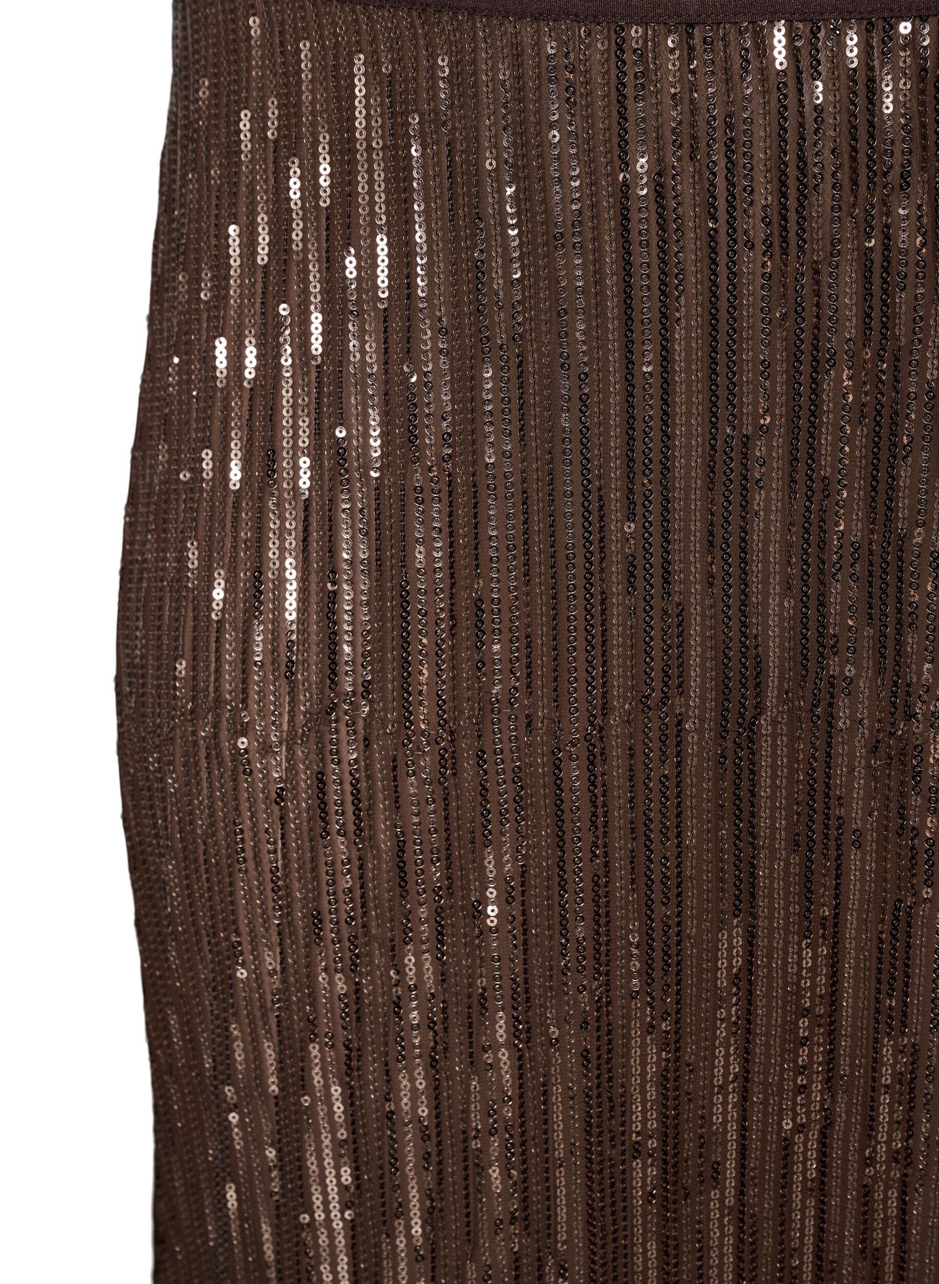 ZizzifashionA-line sequin midi skirt, Brown, Packshot image number 2