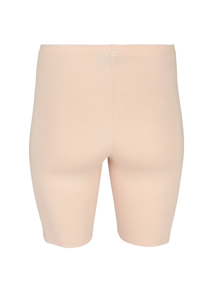 Plain-coloured basic bike shorts, Beige, Packshot image number 1