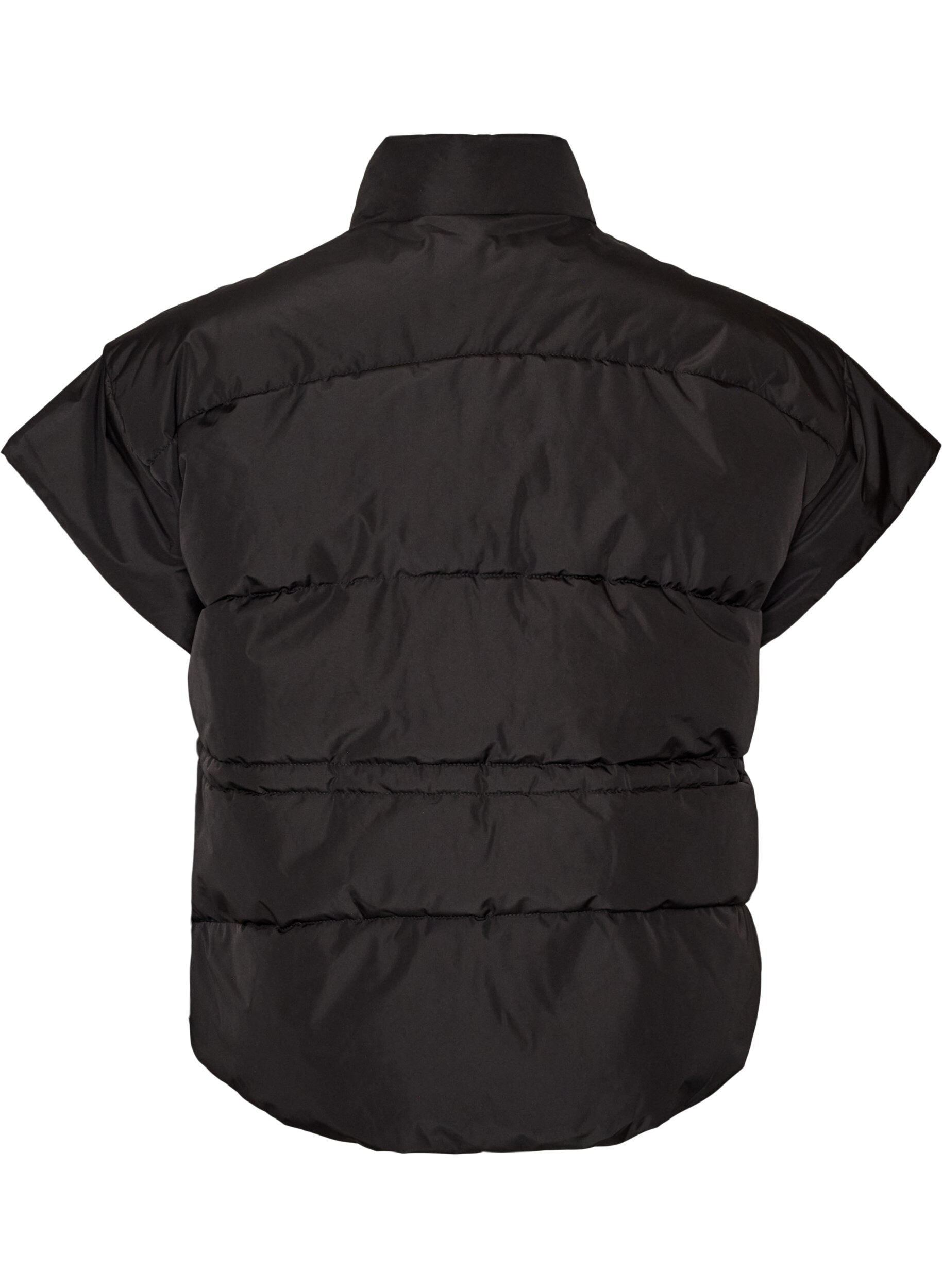 ZizzifashionPuffer gilet with adjustable waist, Black, Packshot image number 1