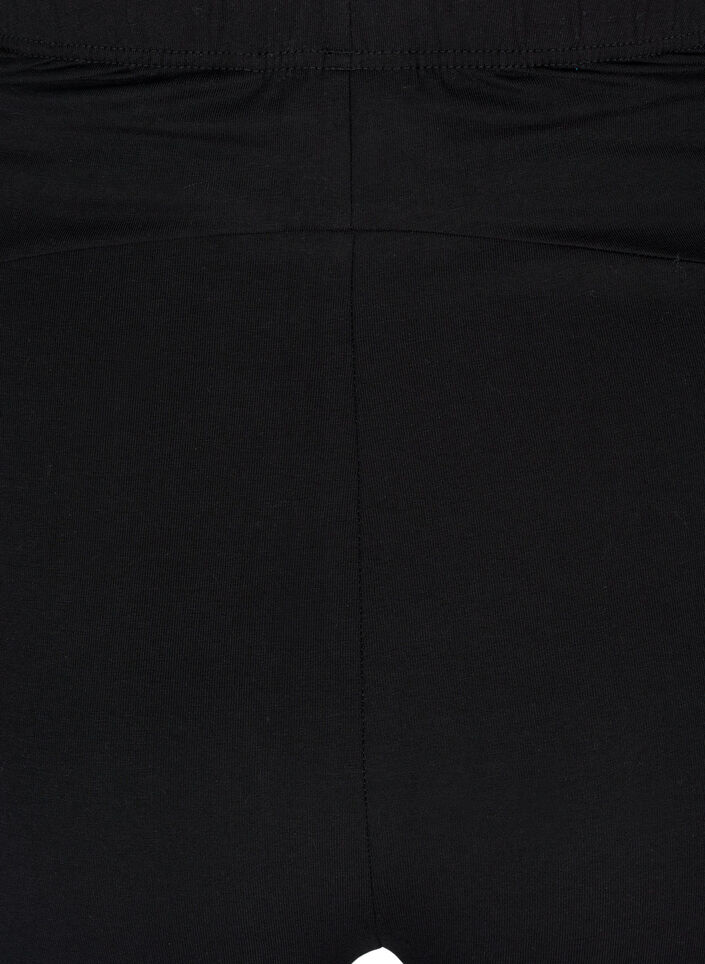 Cotton tight-fitting maternity shorts, Black, Packshot image number 3