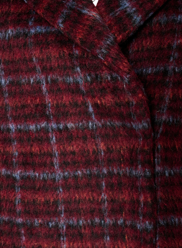 Checked jacket with pockets, Red, Packshot