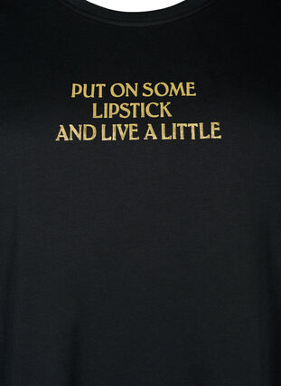 FLASH - T-shirt with motif, Black Lips, Packshot image number 2