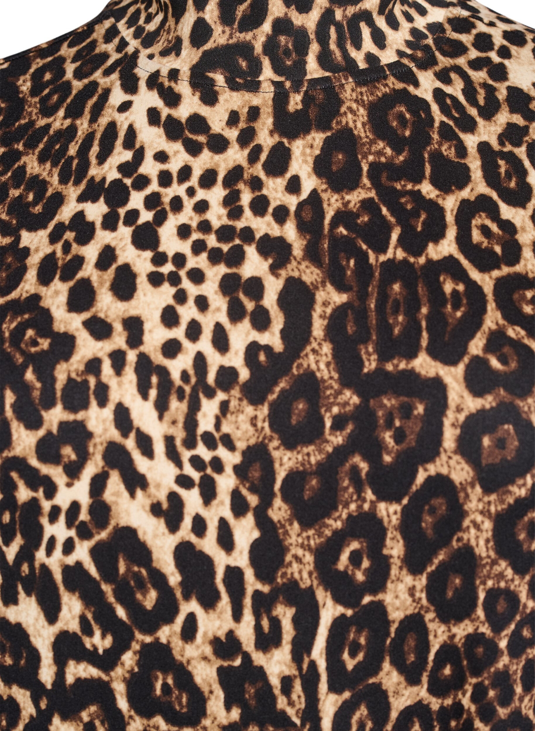 Zizzifashion FLASH - Long sleeve dress with turtleneck, Black, Packshot image number 2