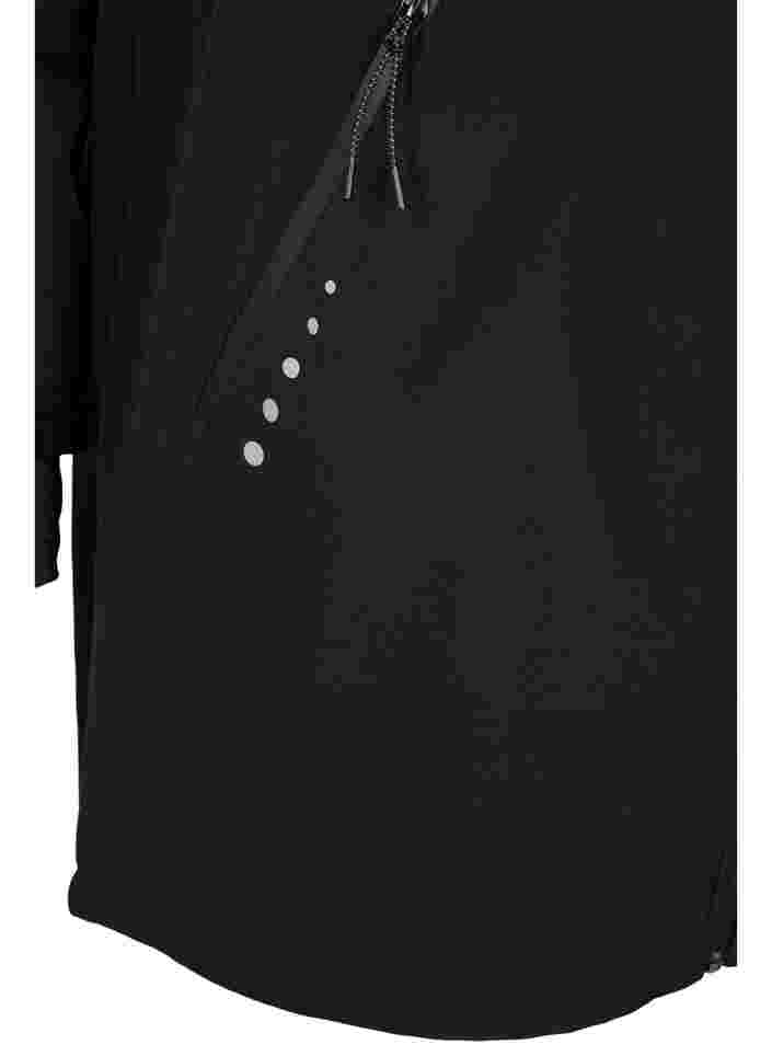 Softshell jacket with fleece, Black Solid, Packshot image number 3