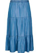 Denim maxi skirt with ruffles, Blue, Packshot image number 1