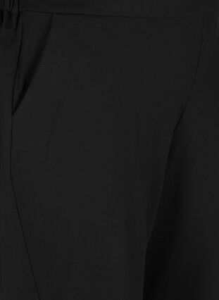Plain-coloured culottes with pockets, Black, Packshot image number 2