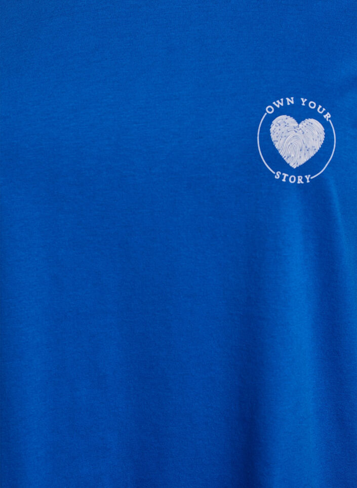 FLASH - T-shirt with print, Blue, Packshot image number 2
