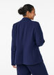 Classic blazer with single button closure and pockets, Blue, Model image number 2