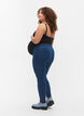 Pregnancy jeggings with back pockets, Blue, Model image number 1