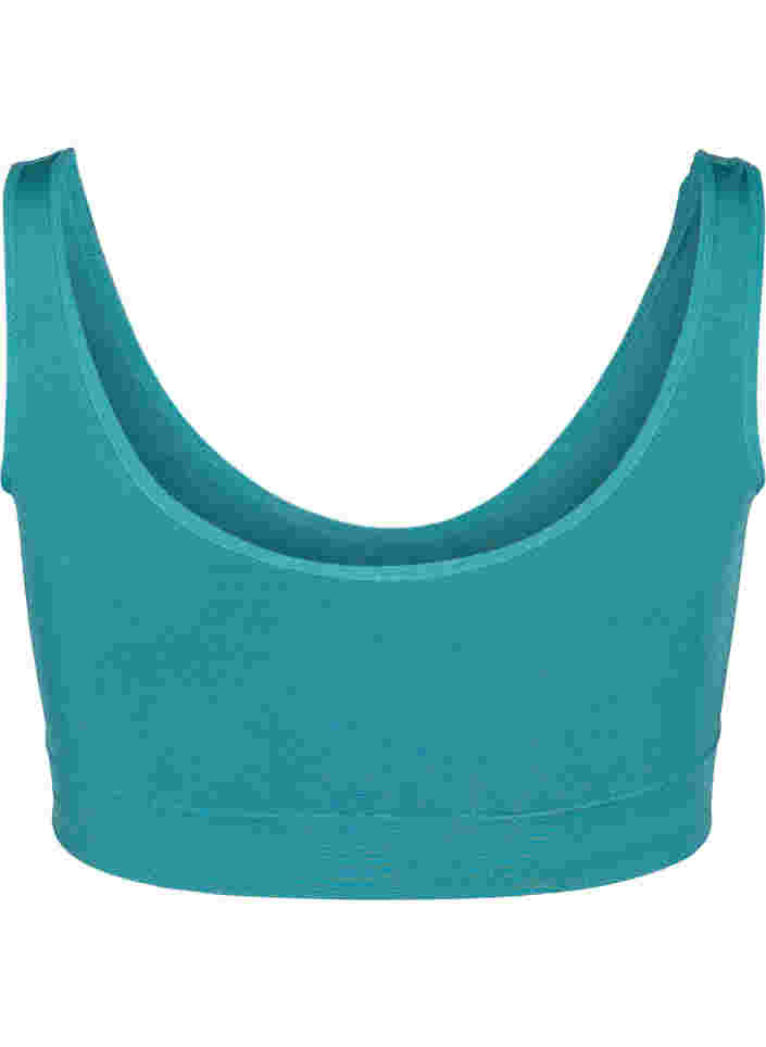 Soft non-padded bra, Green-Blue Slate, Packshot image number 1