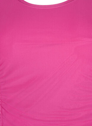Tight-fitting dress with drapings, Fuchsia Red, Packshot image number 2