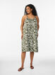 Knee-length strap dress in organic cotton, Green, Model image number 1