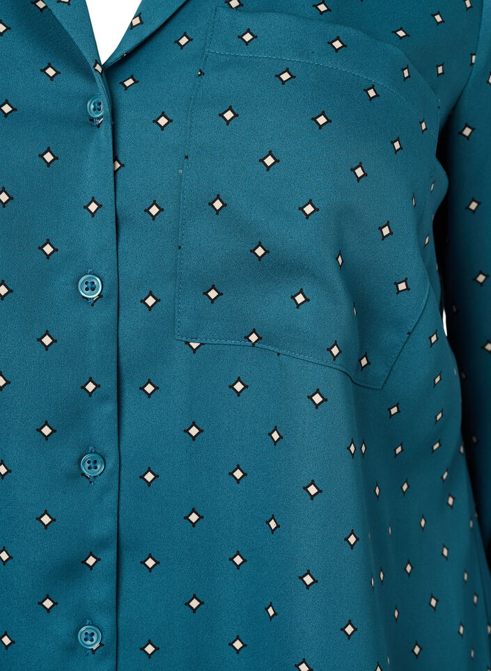 Printed nightshirt, Green, Packshot image number 2