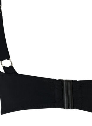 Bikini underwired bra with removable pads, Black, Packshot image number 3