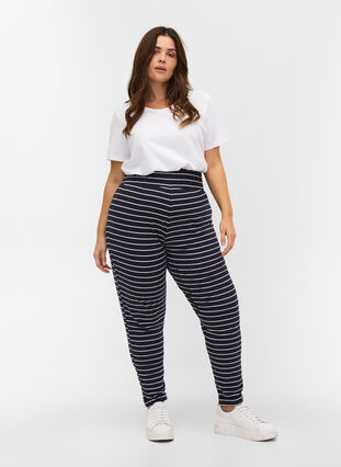 Cotton trousers, Blue Stripe, Model image number 0