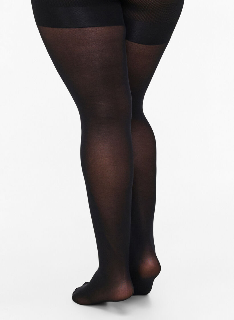 Tights in 40 denier with push-up effect., Black, Model image number 1