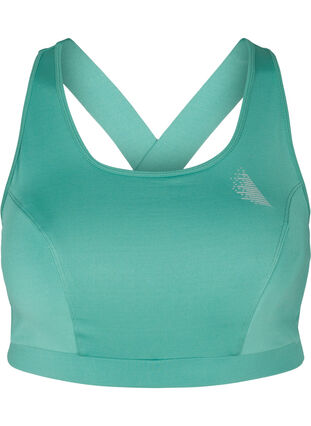 Sports top with a decorative details on the back, Deep Sea, Packshot image number 0