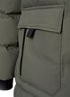 Puffer coat with hood and pockets, Green, Packshot image number 3
