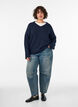 V-neck jumper, Blue, Model image number 1
