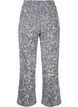 Loose sequin trousers with high waist, Silver, Packshot image number 1