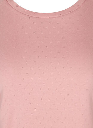 Long-sleeved cotton blouse with hole pattern, Blush, Packshot image number 2