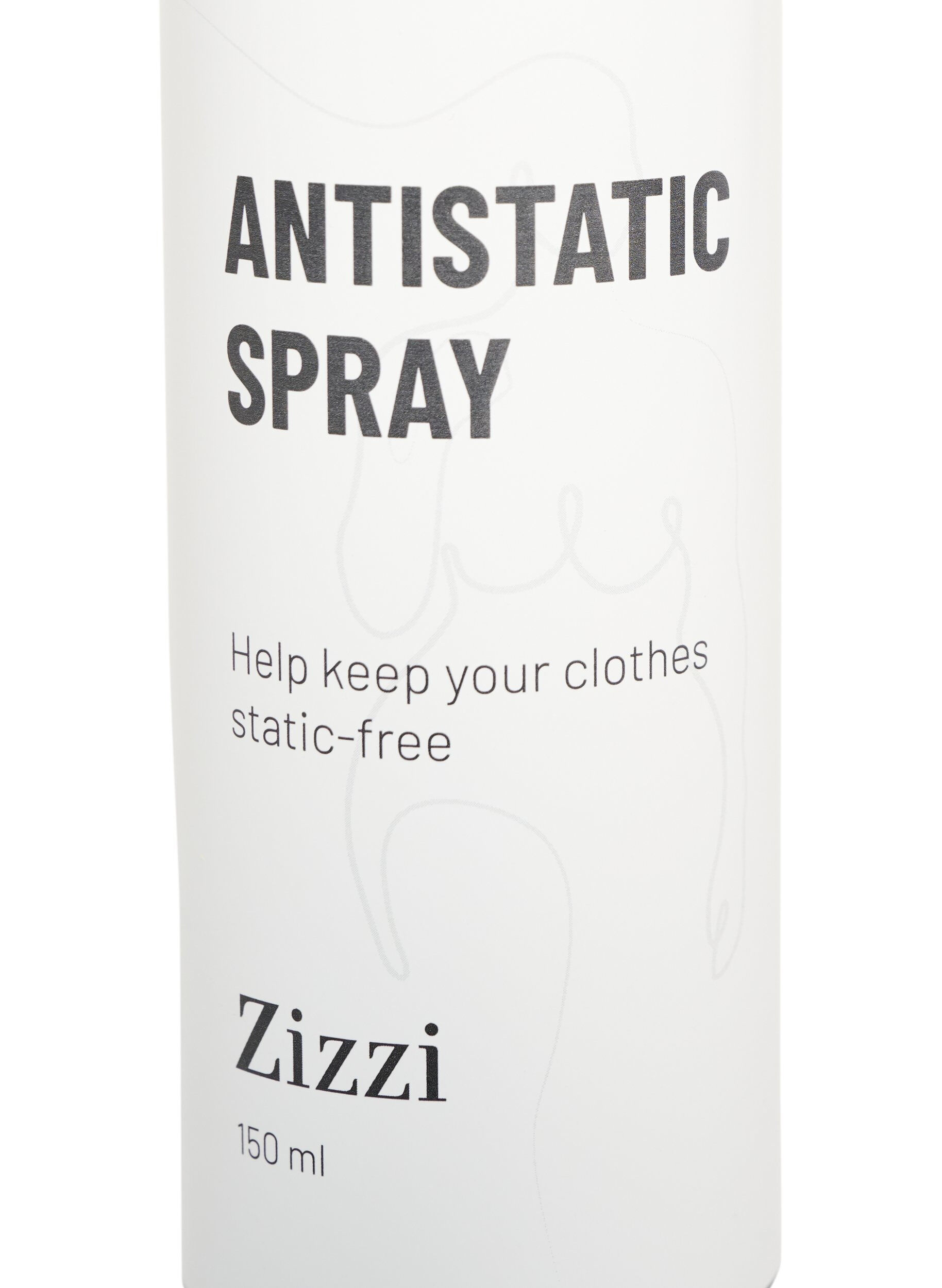 ZizzifashionAnti-static spray for clothes, Black, Packshot image number 1