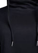 Short sweatshirt dress with high collar and pockets, Black, Packshot image number 2